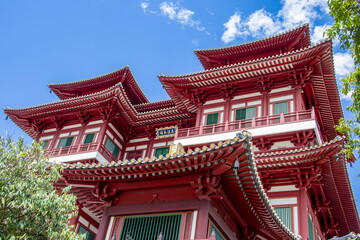Buddha Tooth Relic Temple and Museum.  A Buddhist temple and museum complex located in the...
