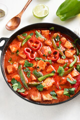 Thai style red chicken curry
