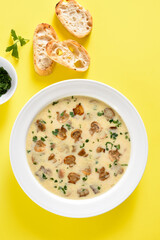 Creamy mushroom soup