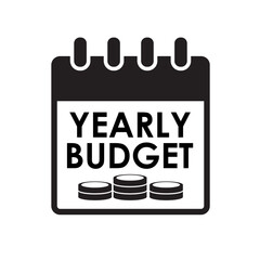 yearly budget graphic element design