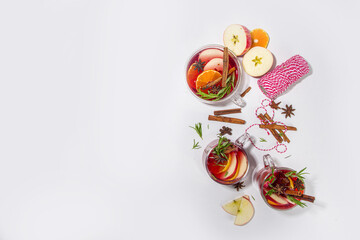 Homemade mulled wine cocktail