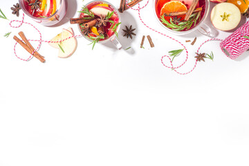 Homemade mulled wine cocktail