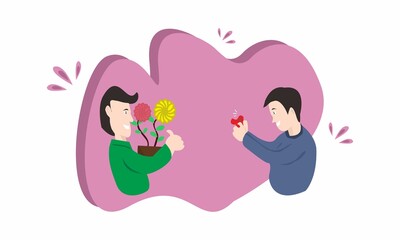 A vector illustrations of photographing using a digital camera, perfect for books and magazines about technology as well as for other business purposes.