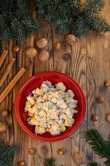 Traditional Czech Christmas potato salad