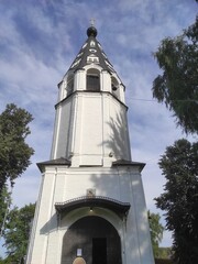 Ancient Orthodox churches in Russia, Ivanovo region. Nature and structures.