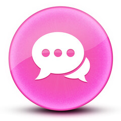 Message eyeball glossy elegant pink round button abstract