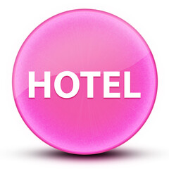 Hotel eyeball glossy elegant pink round button abstract