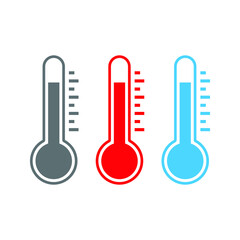 Thermometer Temperature hot or cold Icon Vector For Web, Presentation, Logo, Infographic 