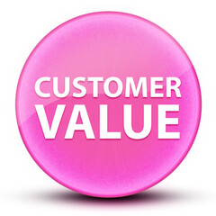 Customer Value eyeball glossy elegant pink round button abstract