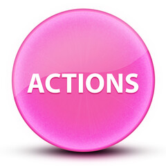 Actions eyeball glossy elegant pink round button abstract