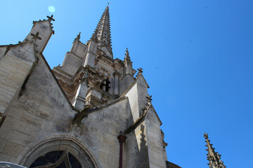 our lady of assumption cathedral in luçon in vendée (france) 