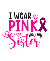 Fototapeta premium I wear pink for my sister