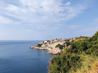 Fototapeta na wymiar Dubrovnik 5 Sterne Hotel - Küste Kroatien