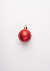 A Christmas ball on a white background

