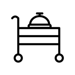 Hand Holding Serving Tray Icon - Illustration