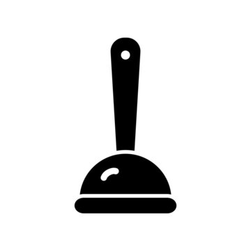 recommend clip art: Toilet plunger isolated icon in flat style. House cleaning tool, housework supplies vector illustration