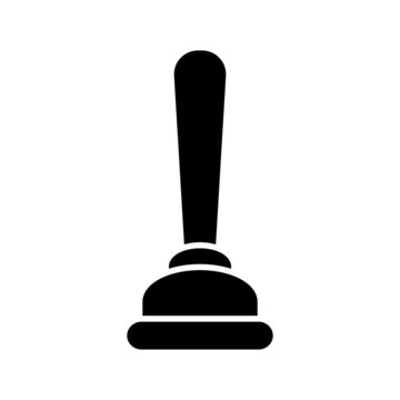 recommend clip art: Toilet plunger isolated icon in flat style. House cleaning tool, housework supplies vector illustration