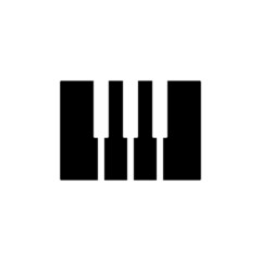 Piano Keys Icon Design Vector Template Illustration Sign And Symbol