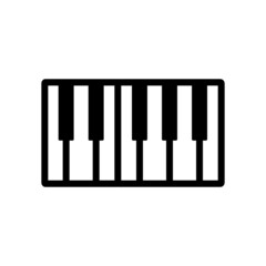 Piano Keys Icon Design Vector Template Illustration Sign And Symbol