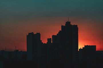 dusk over the city