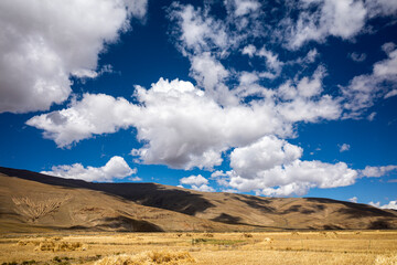 landscape with sky and clouds