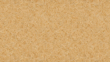 Panorama of pressed wooden panel background, OSB wood texture