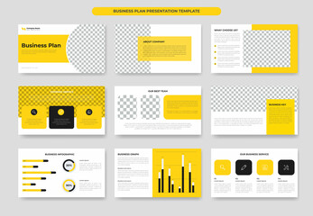 Fototapeta na wymiar Business proposal presentation template design 