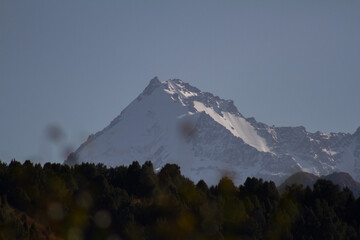 snow covered mountains