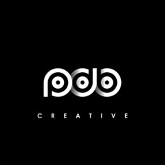 PDB Letter Initial Logo Design Template Vector Illustration