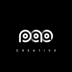 PQA Letter Initial Logo Design Template Vector Illustration