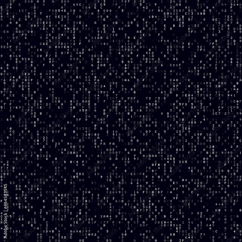 Poster matrix background. white sparse hexadecimal background. big-sized seamless pattern. captivating vect