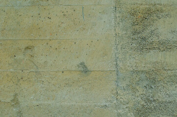 Exposed concrete wall