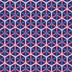 The hexagonal geometric seamless pattern design.