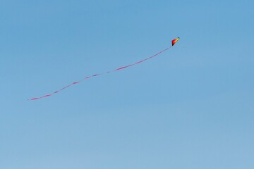 Colorful kite flying in the sky
