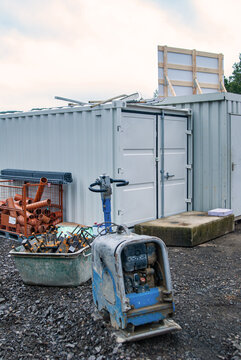 Lager auf einer Baustelle