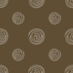 Baking pattern. A set of pastries from a bakery or pastry shop. Bakery or cafe concept. Vector illustration.