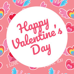 valentine seamless pattern design background 