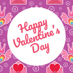 valentine seamless pattern design background 