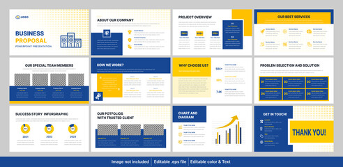 Business proposal PowerPoint template or business proposal presentation design