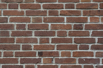 material texture of red brick wall