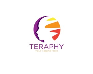 therapy mind head logo designs for psychology and medical service