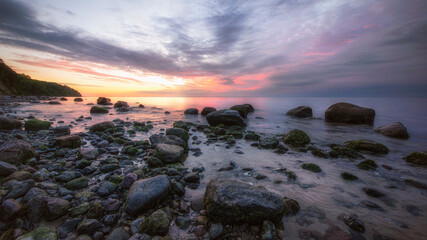 Obraz premium Beach at Boltenhagen in Germany in the morning 5