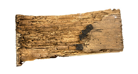 Old board isolated on a white background