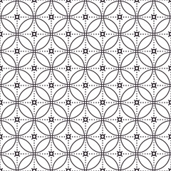 Traditional chinese, japanese vector flat seamless patterns.