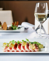 tuna with young peas