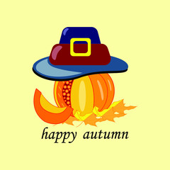 autumn pumpkin hat