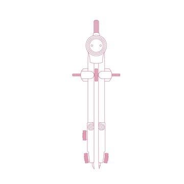 Drafting compass for architecture and engineering