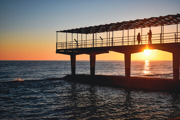 Fototapeta premium sunset at the beach
