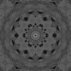 3d simple kaleidoscope abstract background rendering