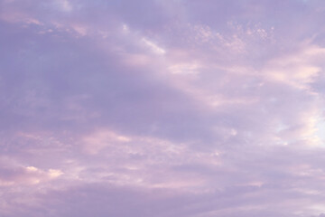pastel pink, purple and violet cloudy sky